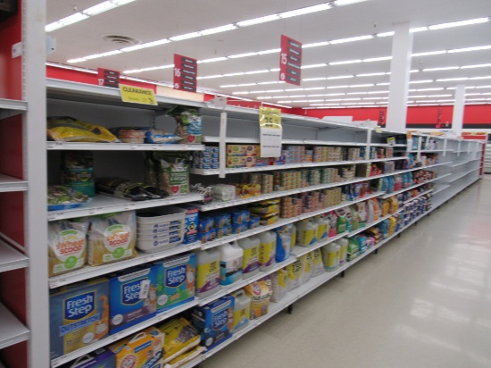 2022 MADIX GONDOLA SHELVING 72IN TALL 20/22 - 68FT W/4FT END CAP - SOLD BY THE FOOT