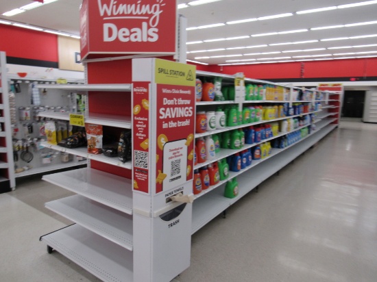 2022 MADIX GONDOLA SHELVING 72IN TALL 20/22 - 48FT W/4FT END CAP - SOLD BY THE FOOT