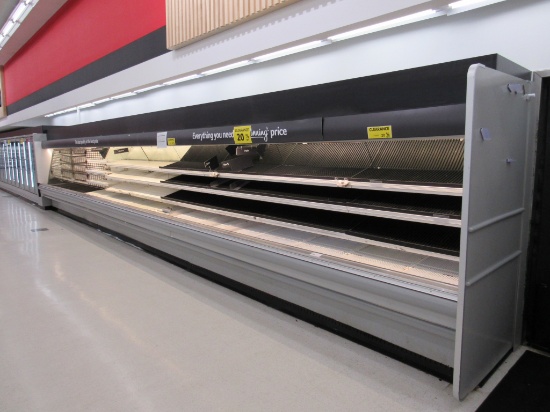 HUSSMANN M3 4-DECK MEAT CASES '98 (3-12FT) - REMOTE COOLED NO COMPRESSOR