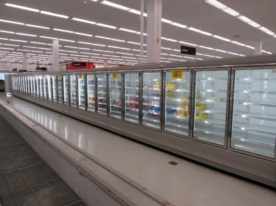 KYSOR LV5H1 FREEZER DOOR CASES - SOLD BY THE DOOR - REMOTE COOLED NO COMPRESSOR