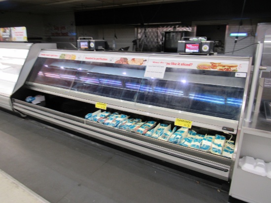 12FT BARKER SD12R SERVICE DELI CASE '07 - REMOTE COOLED NO COMPRESSOR