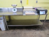 6FT STAINLESS STEEL TABLE - 24IN DEEP