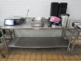 6FT STAINLESS STEEL TABLE - 24IN DEEP