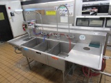 101-INCH 3-COMPARTMENT SINK