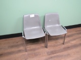 GRAY PLASTIC CHAIRS