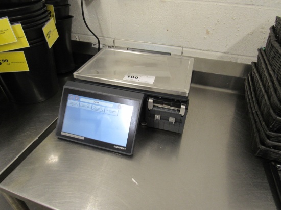 2021 BIZERBA XC100 SCALE/PRINTER WITH CUSTOMER SCREEN