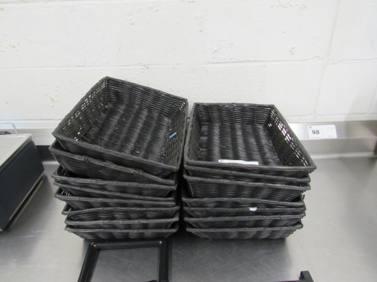 WICKER DISPLAY BASKETS - ONE LOT