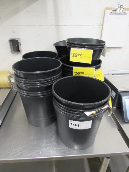 FLORAL DISPLAY BUCKETS - ONE LOT