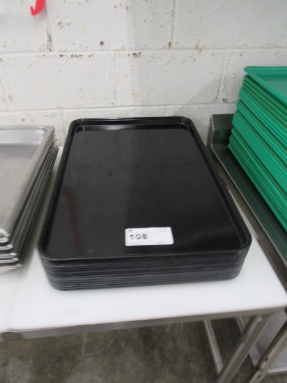 18X26 BLACK PLASTIC TRAYS