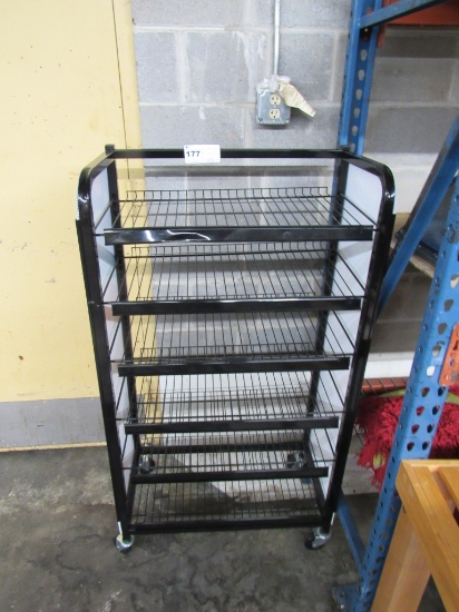 28-INCH BLACK DISPLAY RACK