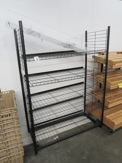 4FT BLACK SHELVING UNITS