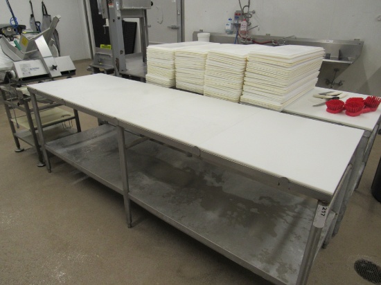 8FT POLYTOP TABLE - 30IN DEEP