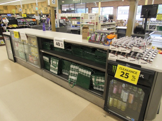 15FT SERVICE C0UNTER W/SLIDING DOOR FRONT