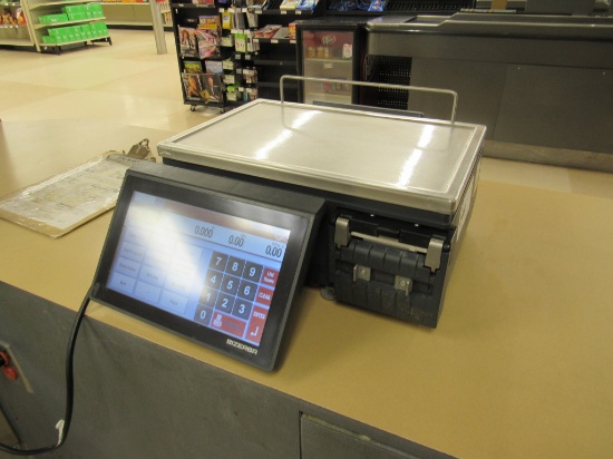 2021 BIZERBA XC100 SCALE/PRINTER WITH CUSTOMER SCREEN