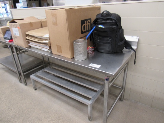 6FT STAINLESS STEEL TABLE - 30IN DEEP