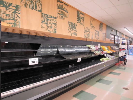 HILL/PHOENIX OHP PRODUCE CASES 2010 (2-8FT, 1-12FT) - REMOTE COOLED, NO COMPRESSOR