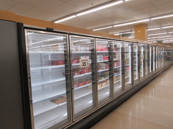 HILL/PHOENIX ORZ FREEZER DOOR CASES 2010 - SOLD BY THE DOOR - REMOTE COOLED NO COMPRESSOR
