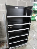 36-INCH BLACK SHELVING UNIT