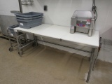 6FT POLYTOP TABLE - 30IN DEEP