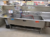124-INCH 3-COMPARTMENT SINK