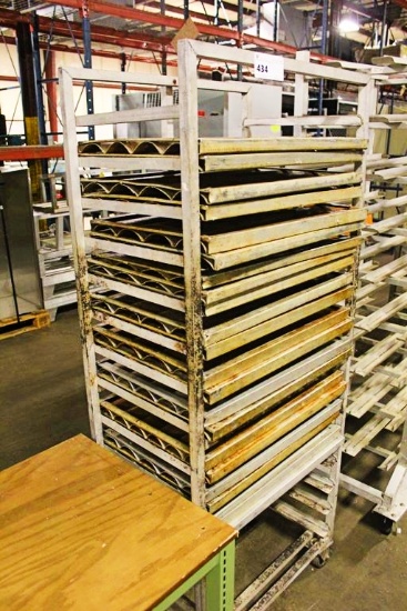 BAKERY SHEET PAN RACK W/ FRENCH BREAD PANS