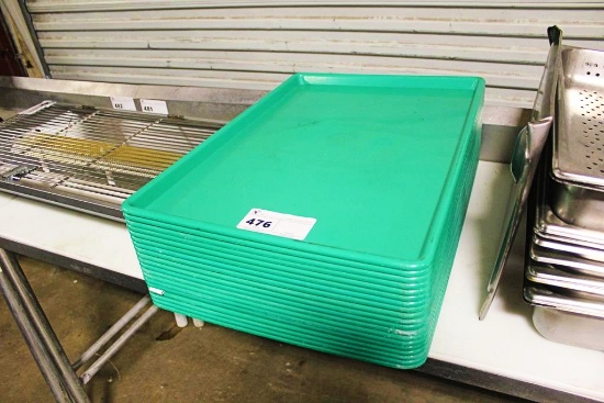 GREEN FULL SIZE FOOD TRAYS