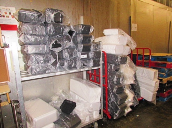LOT OF MISC. STYROFOAM MEAT TRAYS