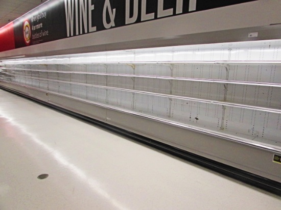 KYSOR WARREN D6L1-12U MULTIDECK BEVERAGE (5-12FT, 1-8FT) '00- REMOTE COOLED NO COMPRESSOR