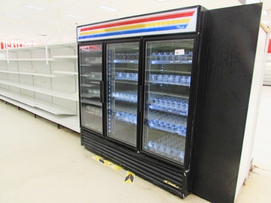 TRUE GDM-72-LD 3 GLASS DOOR REFERIGERATOR