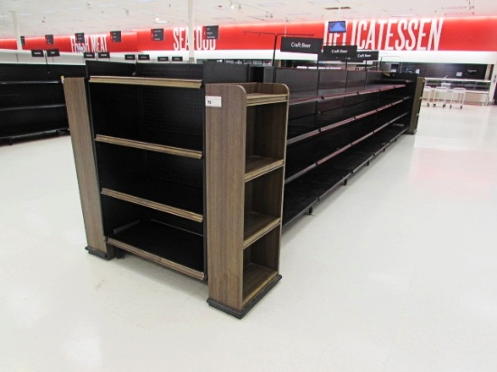 MADIX BLACK GONDOLA SHELVING 57IN TALL 18/22 , 20/22 – 24FT – SOLD BY THE FOOT