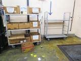 1- 2TIER ALUMINUM COOLER CART, 1- 3 TIER ALUMINUM COOLER CART