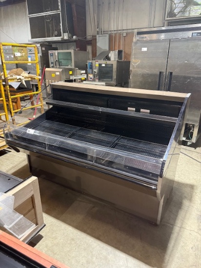 6FT HUSSMANN REMOTE 2-DECK PRODUCE CASE Q2-SS-6-R - NO COMPRESSOR