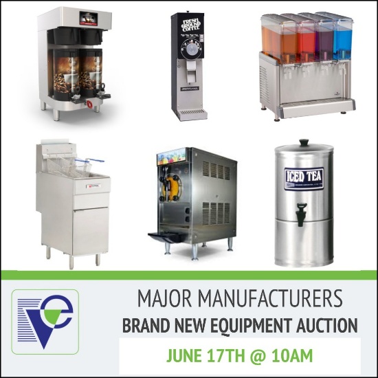HUGE BRAND NEW FOODSERVICE EQUIPMENT AUCTION