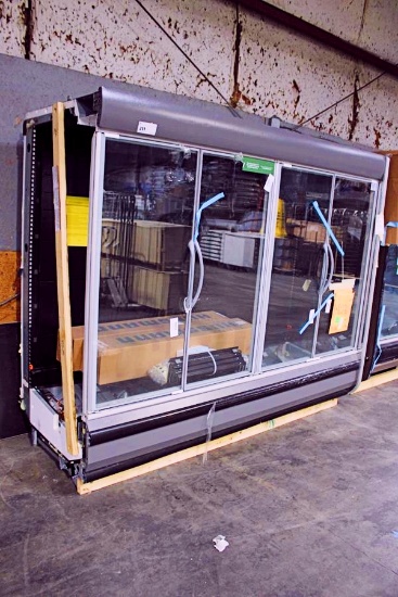 NEW 2022 HUSSMANN DD5NX8L REMOTE 4-DOOR DAIRY COOLER CASE W/ RIGHT END CAP