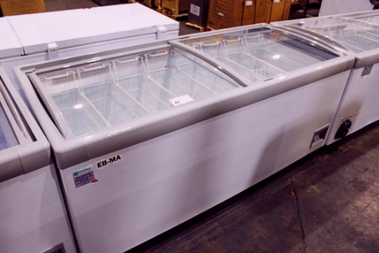NEW EXCELLENCE HM-23HC SELF CONTAINED 73IN. SLIDE TOP FREEZER MERCHANDISER 2024