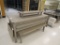 6FT X 28-INCH BAKERY DISPLAY TABLE W/SIDE TABLES