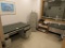 DESK W/FILE CABINET, TABLE