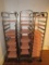 S/STEEL PLATTER RACKS WITH PLATTERS