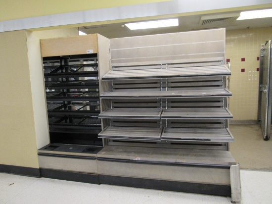 39-INCH WALL BAKERY CASE W/6FT SHELVING