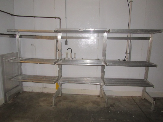 ALUMINUM COOLER SHELVING - SOLD BY THE OPENING