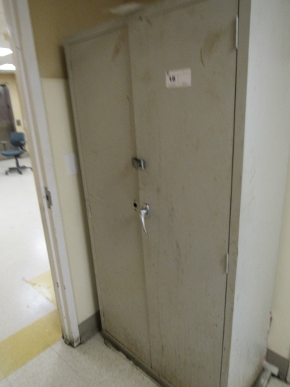 2-DOOR METAL STORAGE CABINET