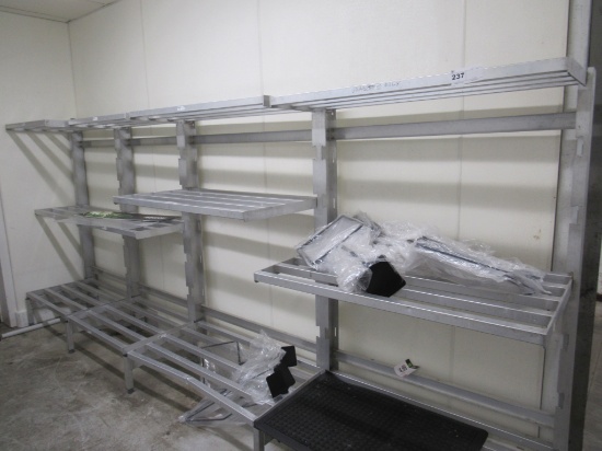 ALUMINUM COOLER SHELVING - SOLD BY THE OPENING