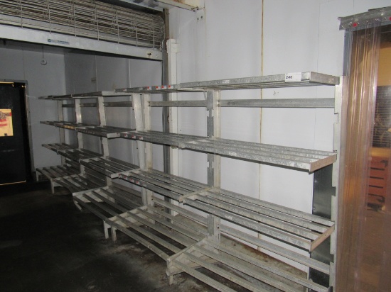 ALUMINUM COOLER SHELVING - SOLD BY THE OPENING