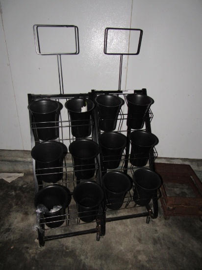 FLORAL DISPLAYS WITH BUCKETS