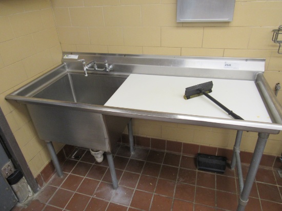 64-INCH 1-COMPARTMENT SINK W/POLY