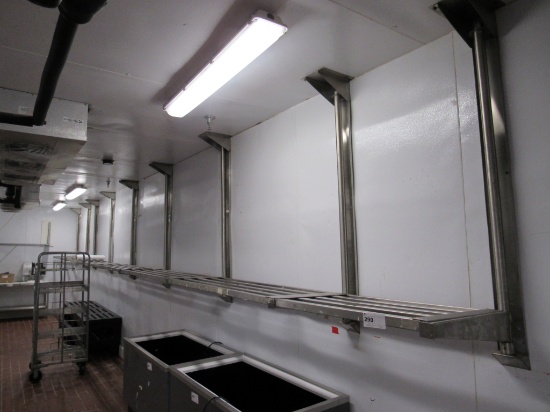 S/STEEL WALL SHELVES
