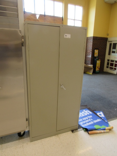 2-DOOR METAL STORAGE CABINET