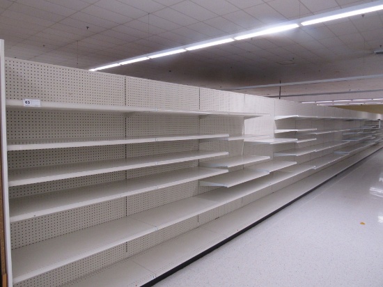 2020 LOZIER GONDOLA SHELVING 84IN TALL 19/19, 25/25 - 84FT - SOLD BY THE FOOT