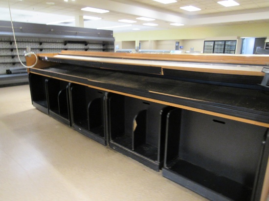 16FT DRY PRODUCE SHELVING WITH 5 CARTS