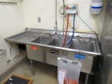 70-INCH 3-COMPARTMENT SINK